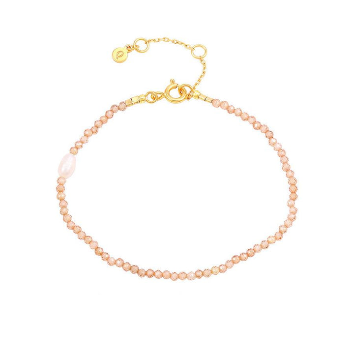 Hultquist Copenhagen Zuri Armbånd m. Rosa Zirkonia - Armbånd - S08581G