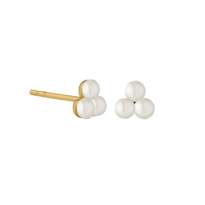 Jeberg Jewellery Cordelia Triple Pearl Stud - Øreringe - 52715
