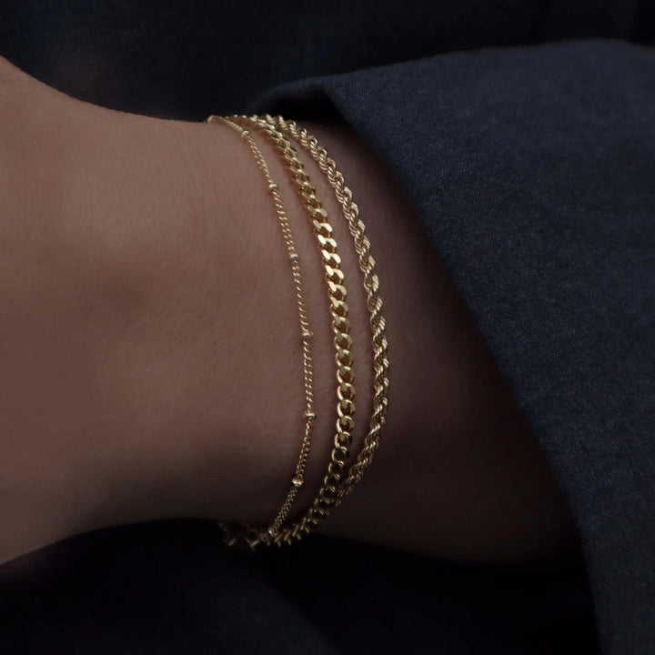 Jeberg Jewellery Nelly Armbånd I Forgyldt Sølv - Armbånd - 4500-16-G