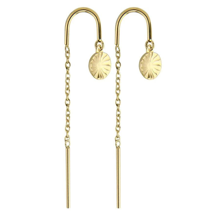 Jeberg Jewellery Ray Of Sunlight Chain Earring - Øreringe - 52420