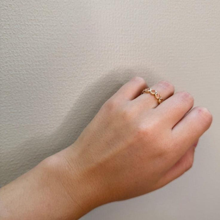 Mads Z 14kt Otilia Ring Med Peach Månesten - Ringe - 1546137-001