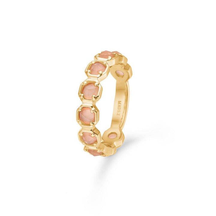 Mads Z 14kt Otilia Ring Med Peach Månesten - Ringe - 1546137-001