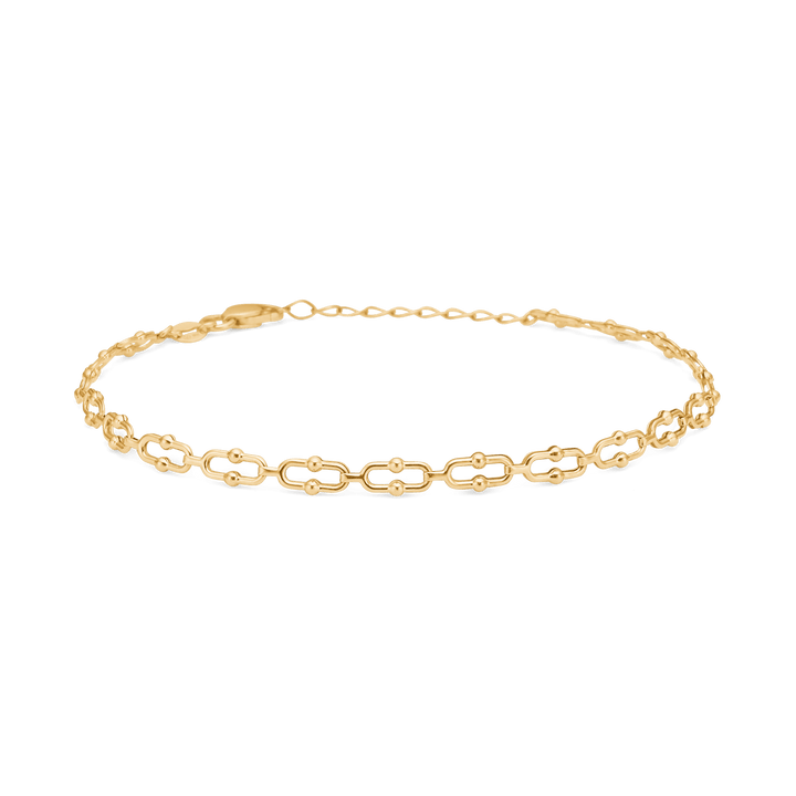 Mads Z 8kt Guld Armbånd Med Ovale Led - Armbånd - 3350506