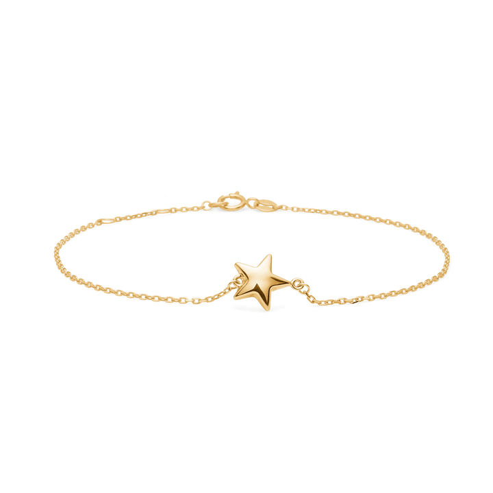 Mads Z Astra Lux 8kt Guld Armbånd Med Stjerne - Armbånd - 3350026
