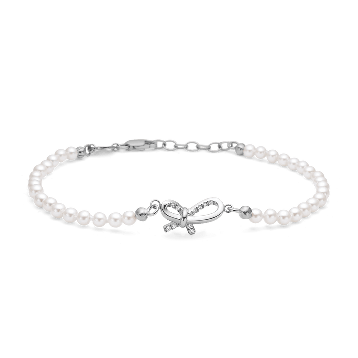 Mads Z Sølv Miss Butterfly Perlearmbånd - Armbånd - 2153030