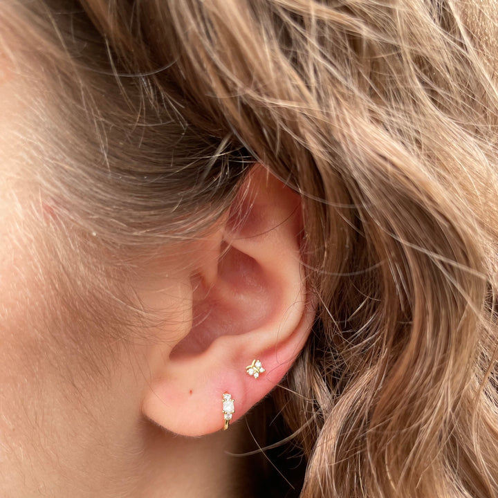 MARIA TASH 18kt Diamond Princess Creol - Øreringe - X3P652D