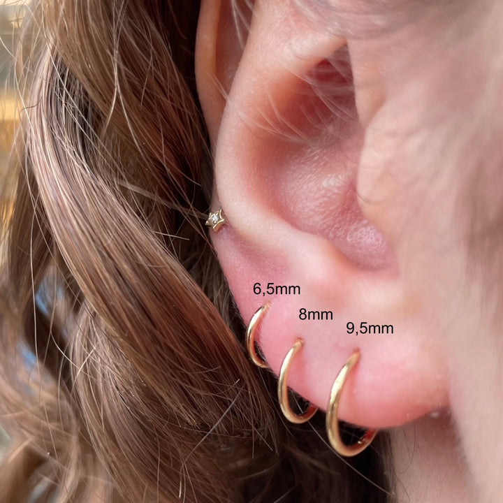 MARIA TASH 6.5mm Plain Ring 14kt - Piercinger til næsen - XR65