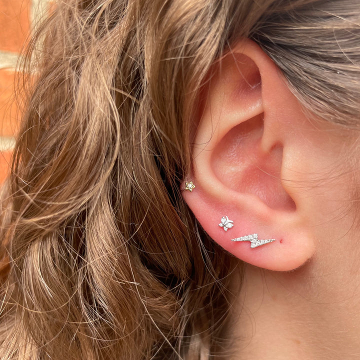 MARIA TASH Diamond Butterfly White Gold - Øreringe - XBYD-WG-W4-001