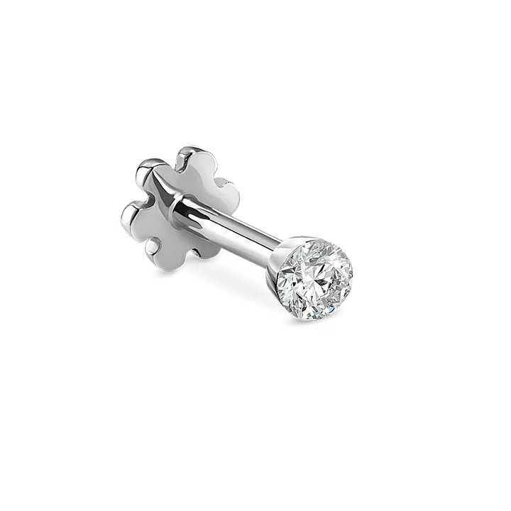 MARIA TASH Invisible Set Diamond 1,5mm Hvidguld - Øreringe - XIVD-WG-W15-001