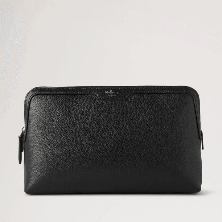 Mulberry Medium Cosmetic Pouch Small Classic Grain Black - Accessories - RL8319/205A100