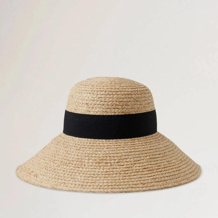Mulberry Raffia Sun Hat Wide Brim - Accessories - VH4136/060H120-001