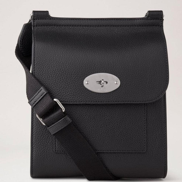 Mulberry Small Antony Small Classic Grain Black Silver Tone - Antony Taske - HH9190/205A100