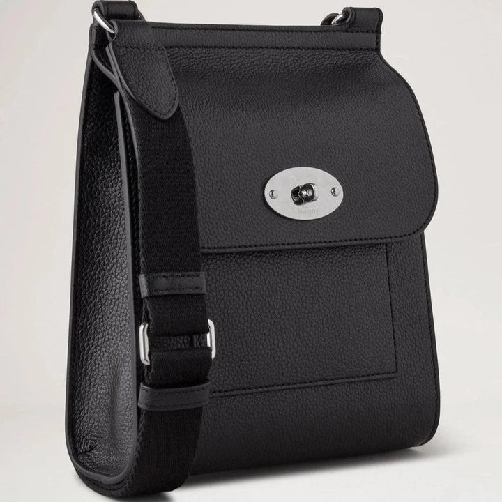 Mulberry Small Antony Small Classic Grain Black Silver Tone - Antony Taske - HH9190/205A100