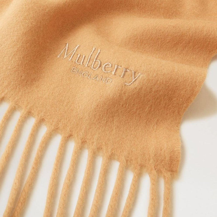 Mulberry Solid Merino Wool Scarf Camel - Tørklæder - VS4240/947H150