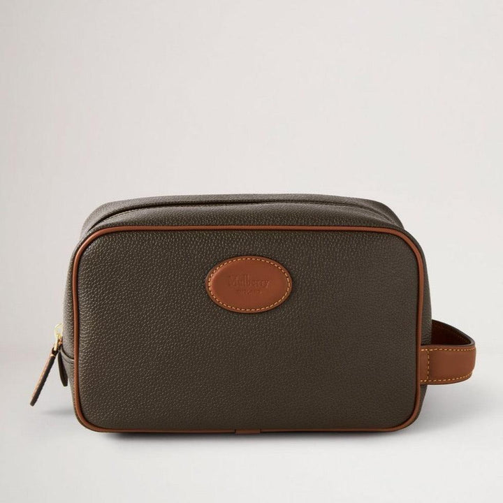Mulberry Wash Case Eco Scotchgrain Mole/Cognac - - RL7430/127Q330