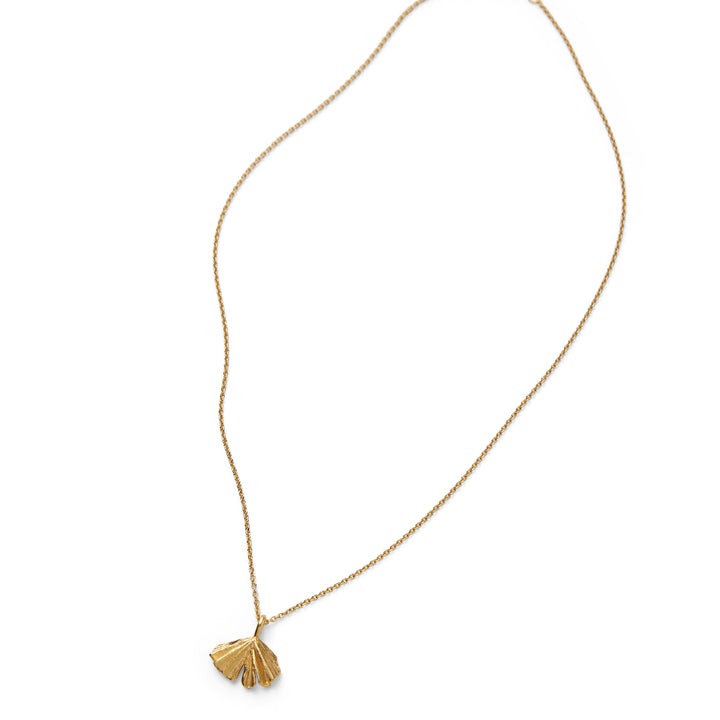 Pernille Corydon Autumn Leaf necklace in gilded