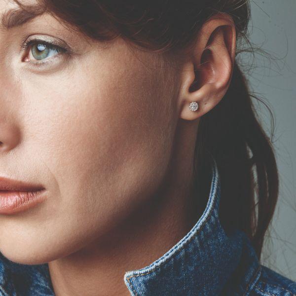 Nuran Cordelia Diamant Ørestikker i 14kt Guld - Øreringe - Ø2136-022RG