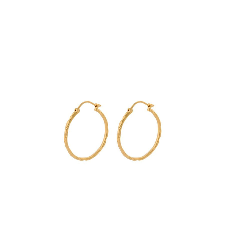 Pernille Corydon Ice Creoler I Forgyldt Sølv - Øreringe - E-237-GP