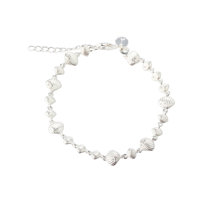 Aqua Dulce Shelly Bracelet In Silver