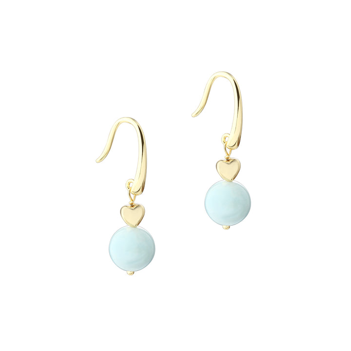 Aqua Dulce Morganite Dream Earring In Gold Plated Silver