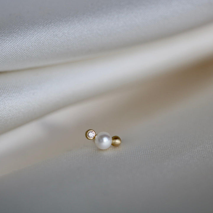 Ro Copenhagen Orbit Dot WWF Ørestikker 0.015ct TW/Si - Øreringe - E118Y103