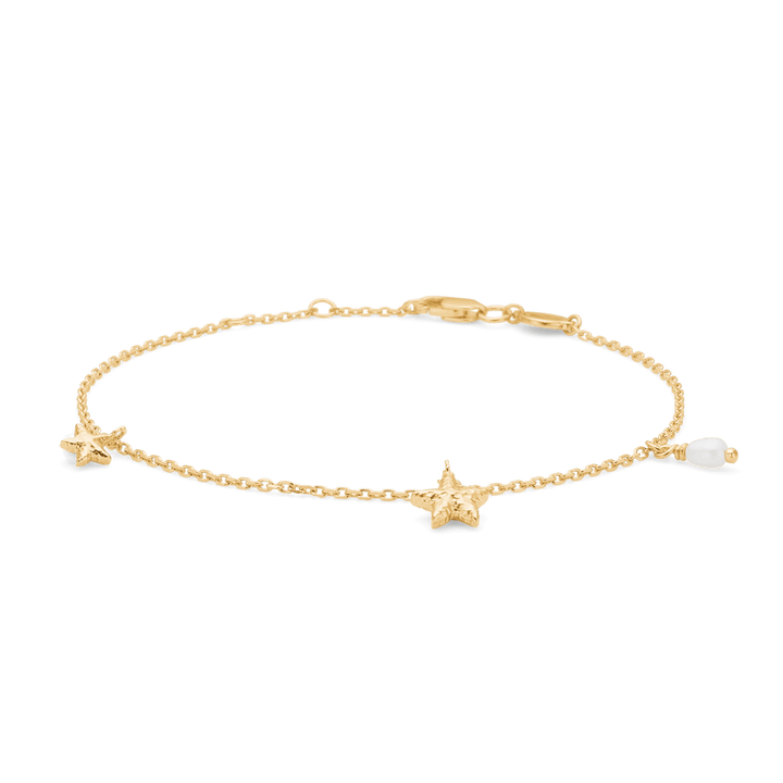 Studio Z Starfish Lustre Forgyldt Søstjerne Armbånd - Armbånd - 7253903