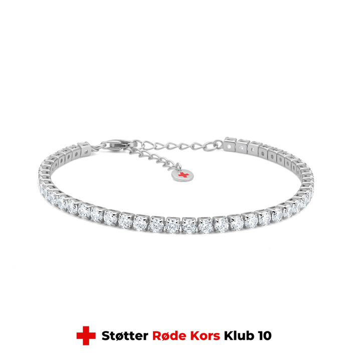 Studio Z Tennisarmbånd i Sølv med Zirkonia - Armbånd - 7157000