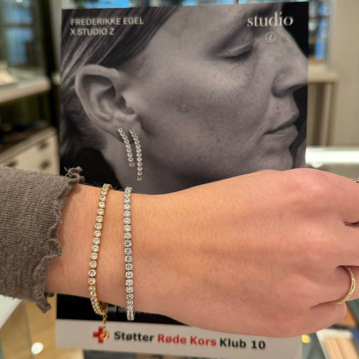 Studio Z Tennisarmbånd i Sølv med Zirkonia - Armbånd - 7157000