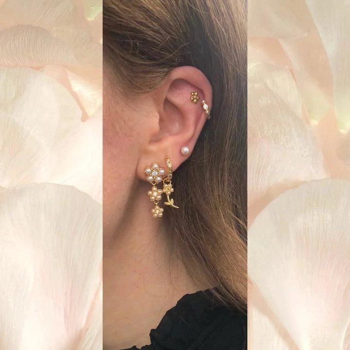 The Earring Shop Poppy Stud - Øreringe - FW2306