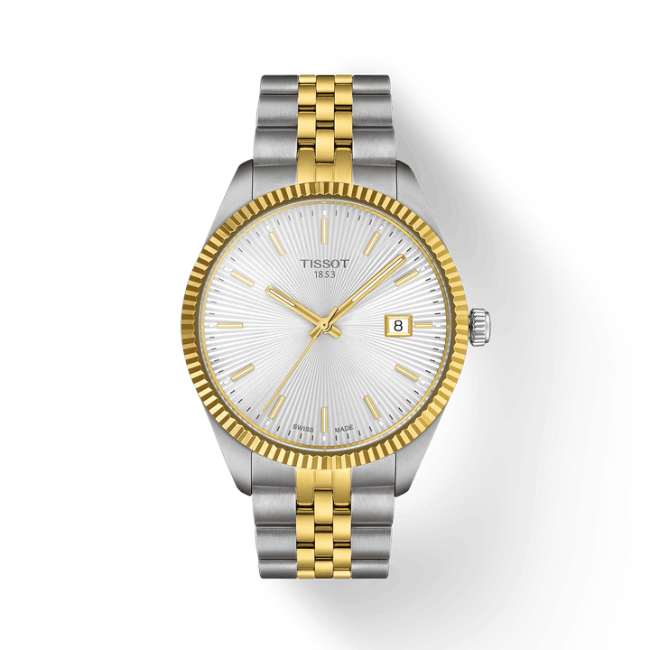 TISSOT BALLADE 40MM MED GUILLOCHÉ SØLV URSKIVE - Herreur - T1564102203100