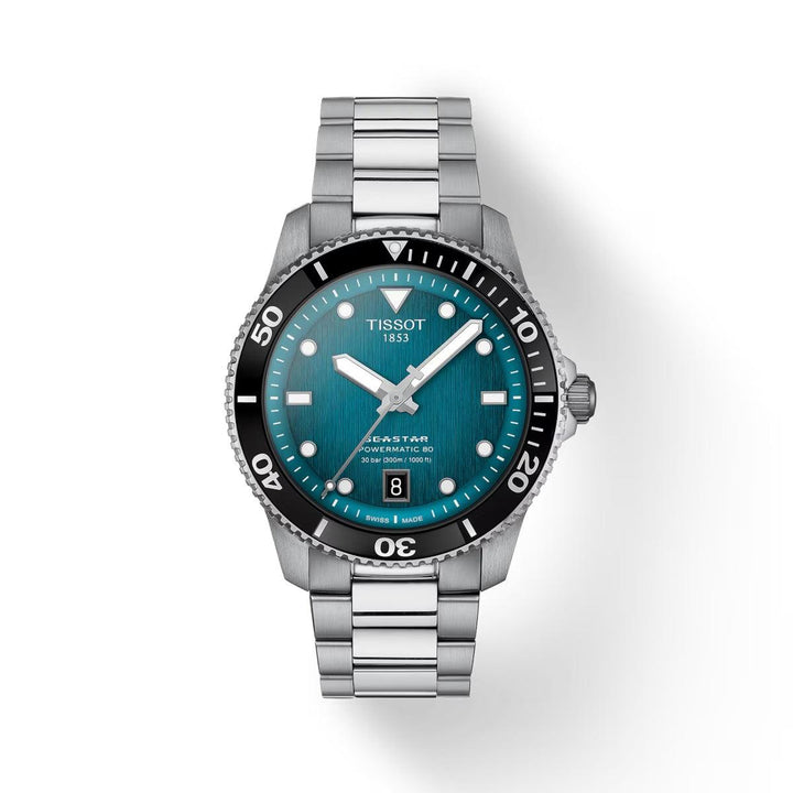 Tissot Seastar 1000 Powermatic 80 - Turkis - Herreur - T1208071109100