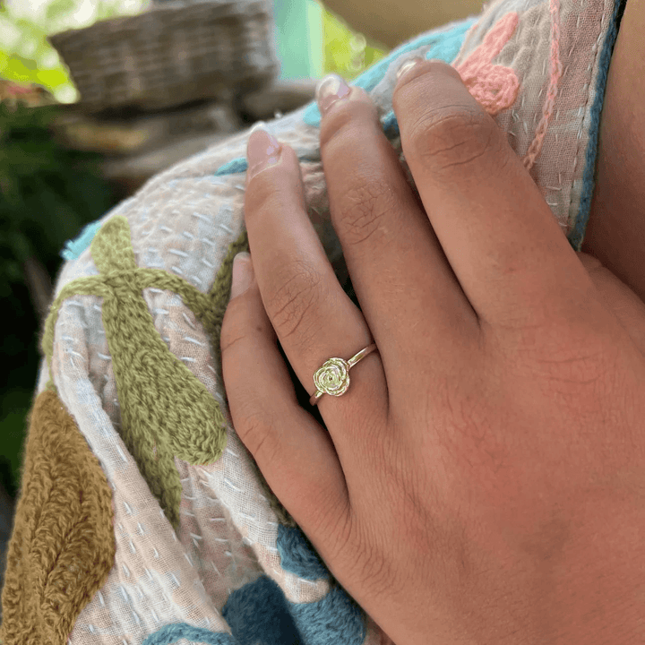 Wioga Anna-Auguste Forgyldt Rose Ring - Ringe - R-8823-GP-001