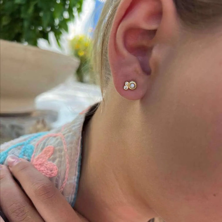 Wioga Melanie Ørestikker Med Zirkonia - Øreringe - E-8912-GP