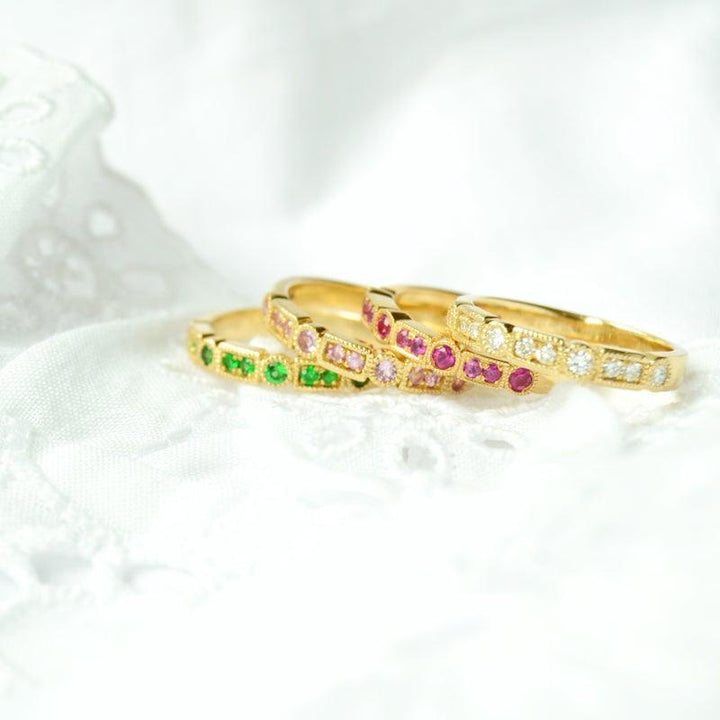 Anpé Atelier Trine Ji Light Pink Safirer Ring - Ringe - 2416-1-001