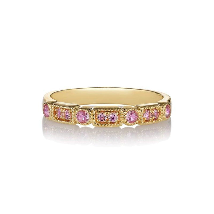 Anpé Atelier Trine Ji Light Pink Safirer Ring - Ringe - 2416-1-001