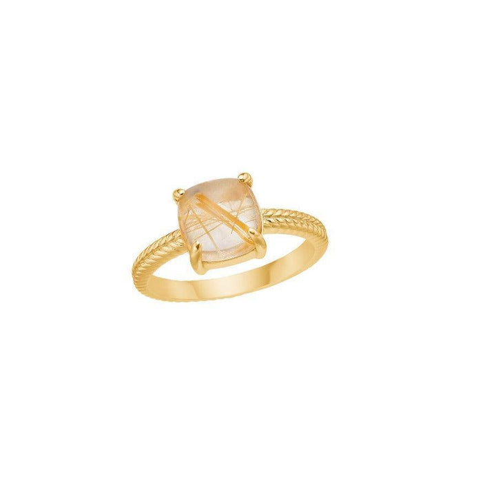 Carré Ring Med Rutil Kvarts - FR4413GRT - Ringe - FR4413GRT-001
