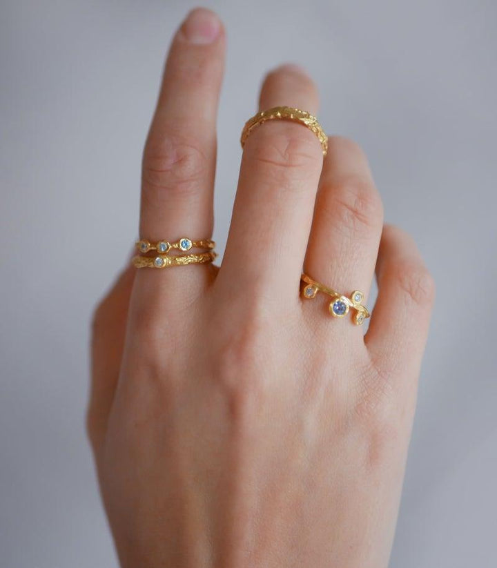 Enamel Rose Forgyldt Ring - R51GM - Ringe - R51GM-001