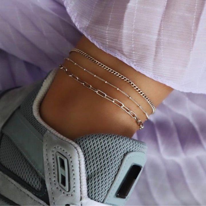 Jeberg Jewellery Nelly Sølv Ankelkæde - 4502-S - Ankelkæder - 4502-S