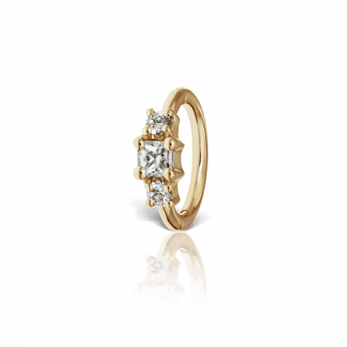 MARIA TASH 18kt Diamond Princess Creol - Øreringe - X3P652D