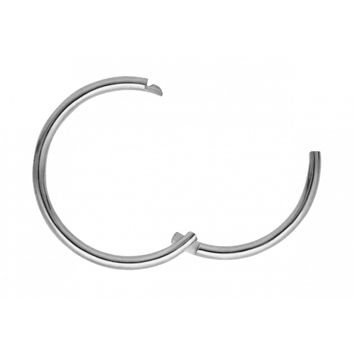 MARIA TASH 6.5mm Plain Ring 14kt hvidguld - Øreringe - XR65-W