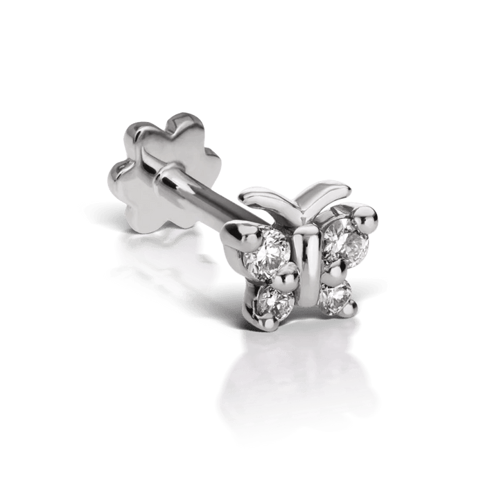 MARIA TASH Diamond Butterfly White Gold - Øreringe - XBYD-WG-W4-001