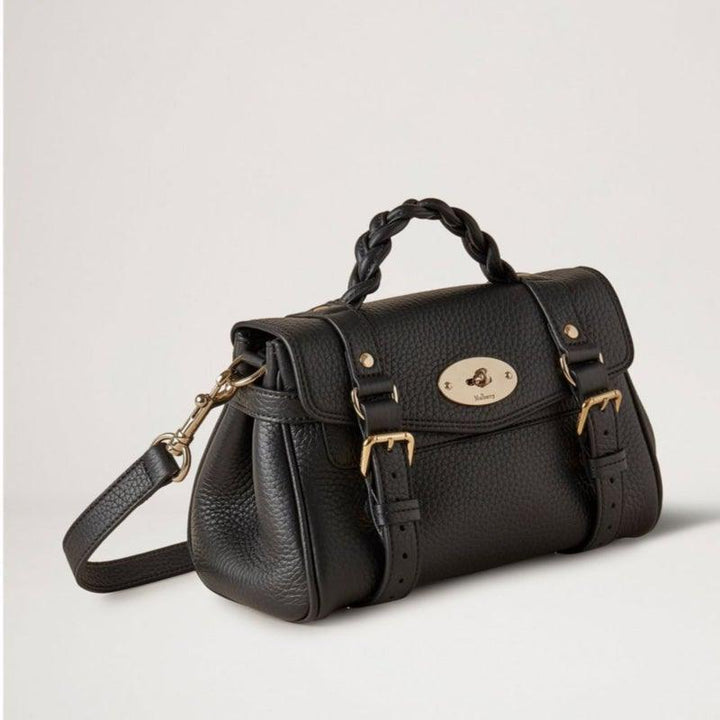 Mulberry Taske - Mini Alexa Heavy Grain Black - Alexa Taske - RL6595/736A100