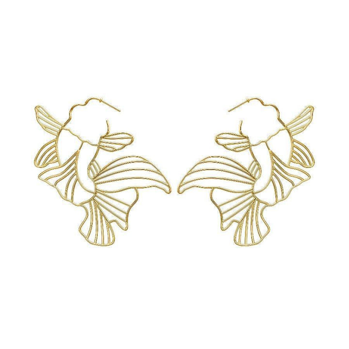 Polar Jewelry Forgyldt Koi Hoops - Øreringe - KOI-HP-GD-00101