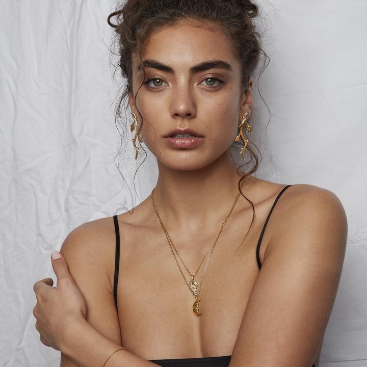 Polar Jewelry Moon Forgyldt Halskæde - Halskæde - TMO-NL-GD-00249