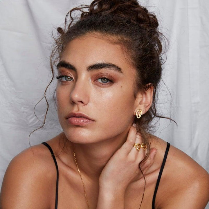 Polar Jewelry Stellar Forgyldt Ørering Single - Øreringe - STE-ST-GD-WZ-00401