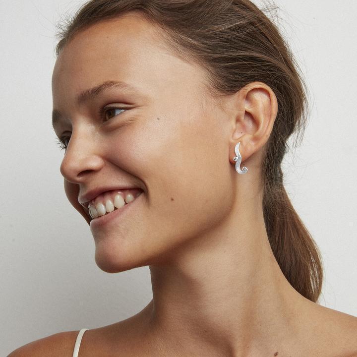 Polar Jewelry The Darning Needle Sølv Ørering Left - Øreringe - DAN-ST-L-SL-WZ-00335