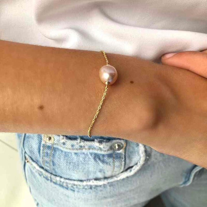 Ro Copenhagen 18kt Fryd Armbånd Med Rosa Barok - Armbånd - 192L0013-001