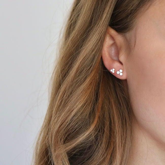 Ro Copenhagen 18kt Fryd Ørestik Diamant 0,18ct Hvidguld - Øreringe - 119284