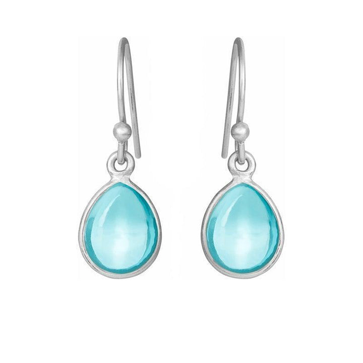 Susanne Friis Bjørner Bøjle Øreringe Blå Topas - Øreringe - 5249-1-186