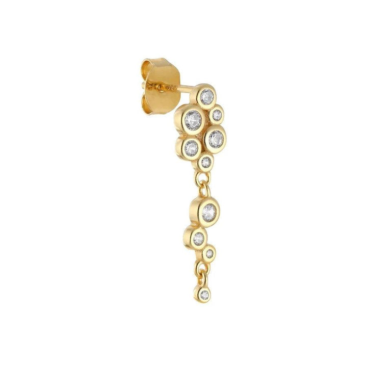 The Earring Shop Cascade Stud sølvforgyldt - FW2206 - Øreringe - FW2206